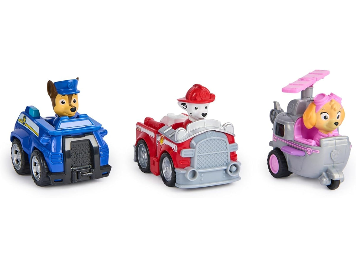 Paw patrol 3 veicoli pull bach