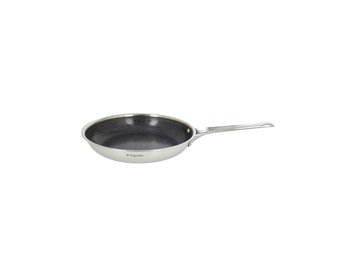 Iconiqa padella in acciaio inox 20cm con manico, adatta per tutti i piani cottura