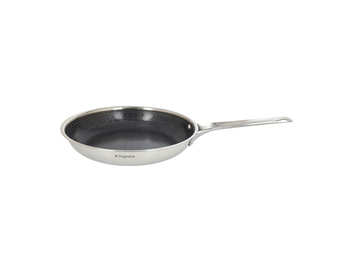 Iconiqa padella in acciaio inox 28cm con manico, adatta per tutti i piani cottura