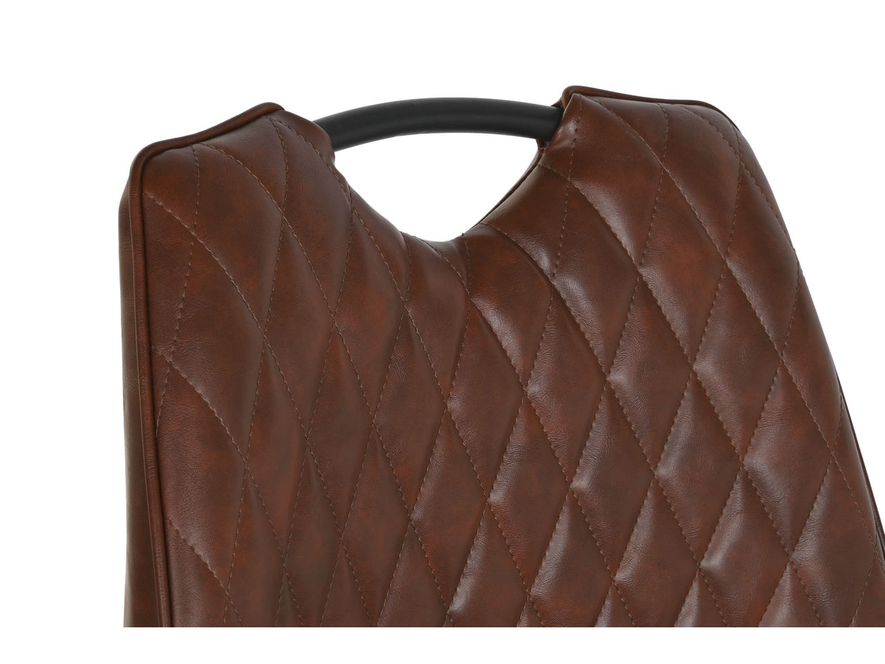 Sedia in metallo 48x51x87cm marrone scuro