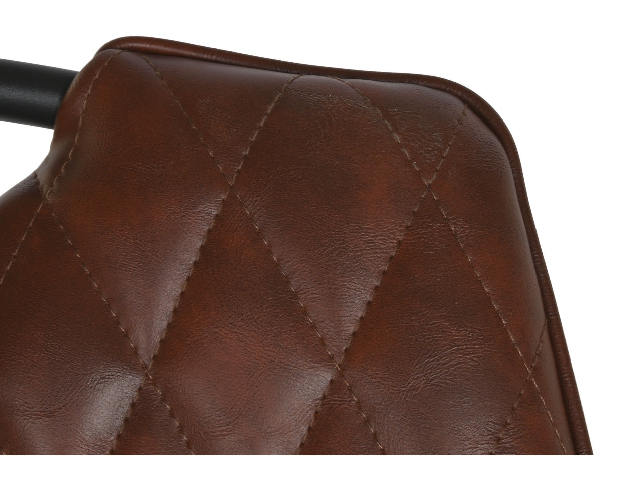 Sedia in metallo 48x51x87cm marrone scuro