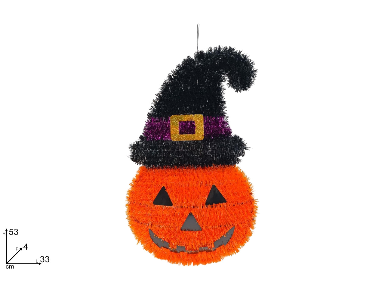 Appendino zucca 53cm con cappello
