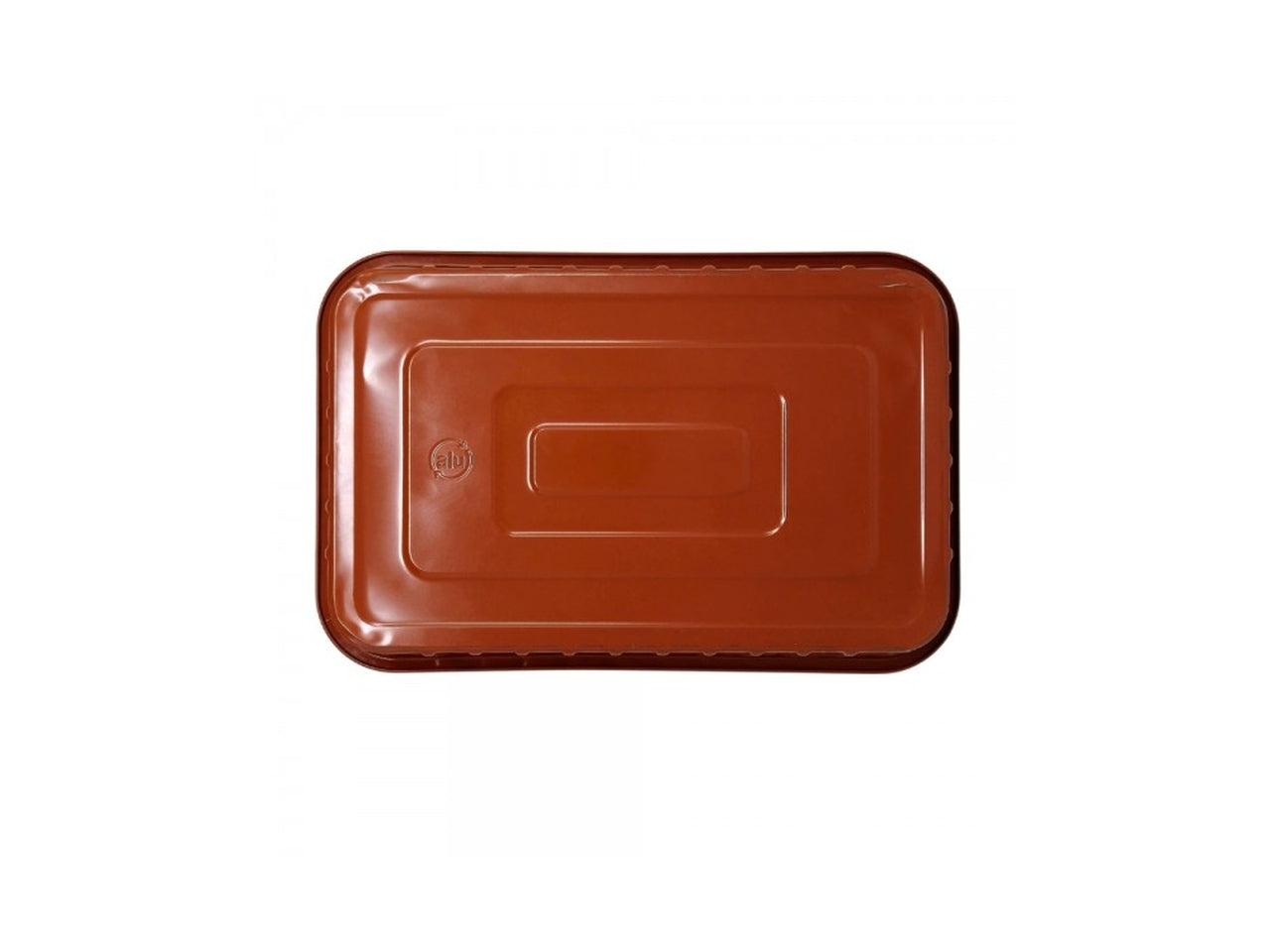 Contenitore di alluminio la tiella terracotta 6 porzioni 2 pezzi