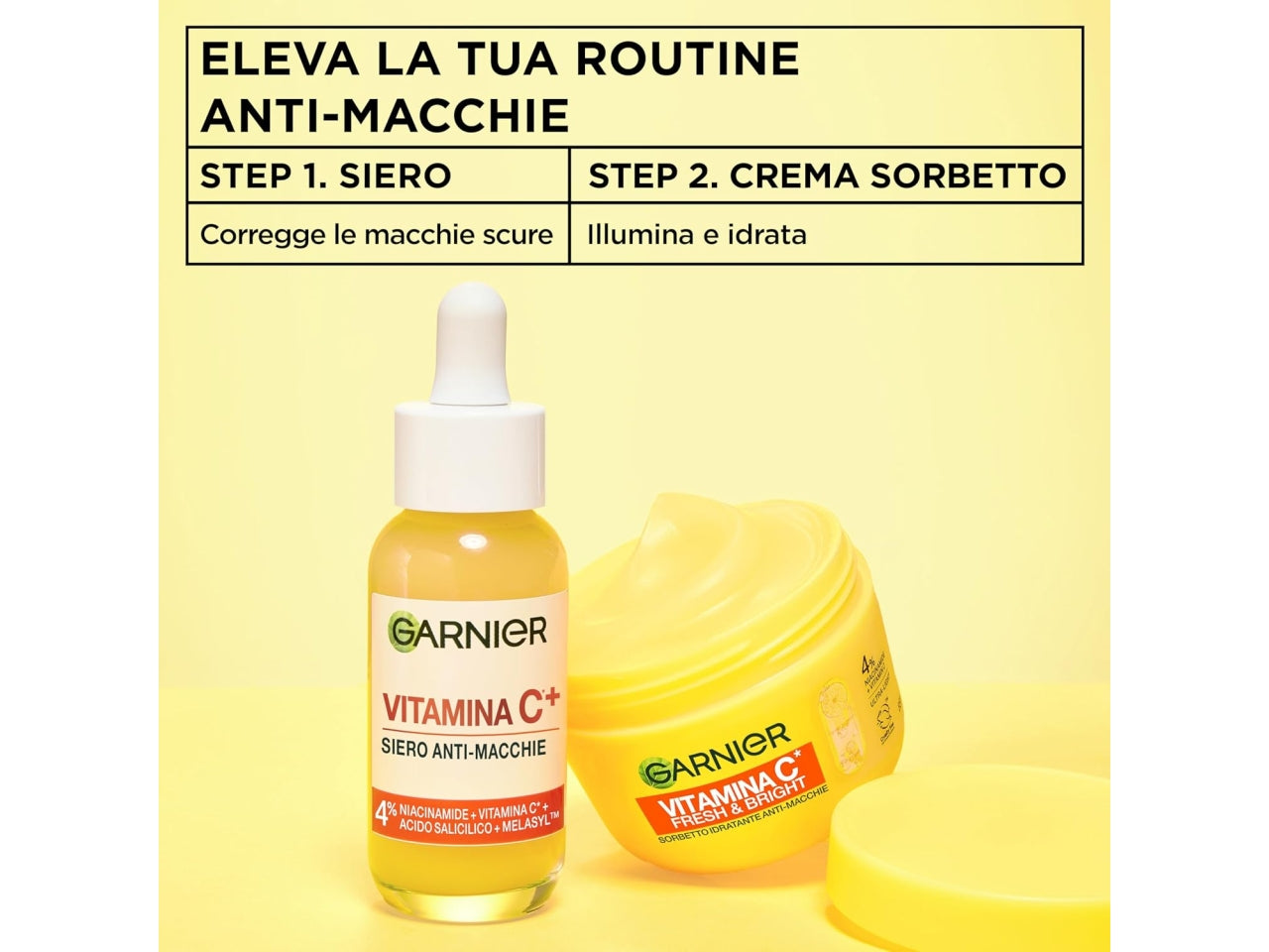 Garnier crema viso sorbetto idratante anti-macchie vitamina C 85ml