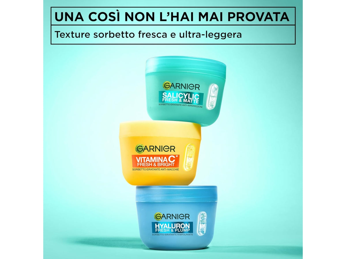 Garnier crema viso Salicylic Fresh&Matte sorbetto idratante anti-imperfezioni 85ml