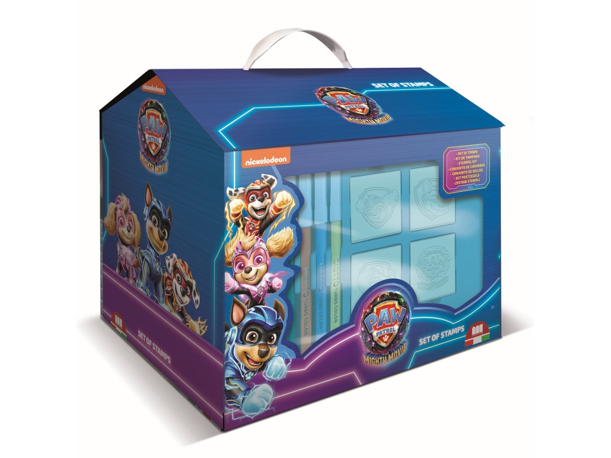 Paw patrol movie casetta con timbrini e colori