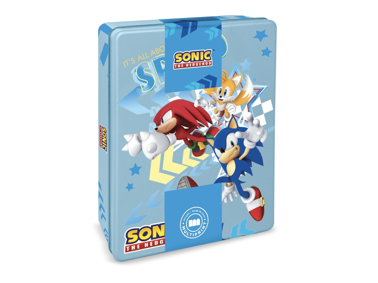 Sonic tin box latta small timbrini e colori