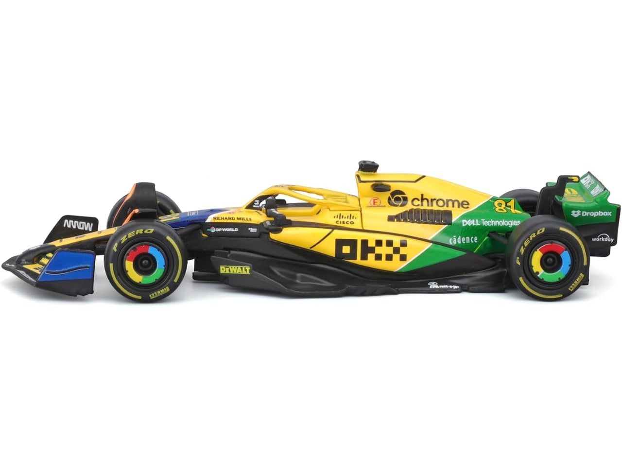 Auto Meclaren MCL38 Senna special livery scala 1:43