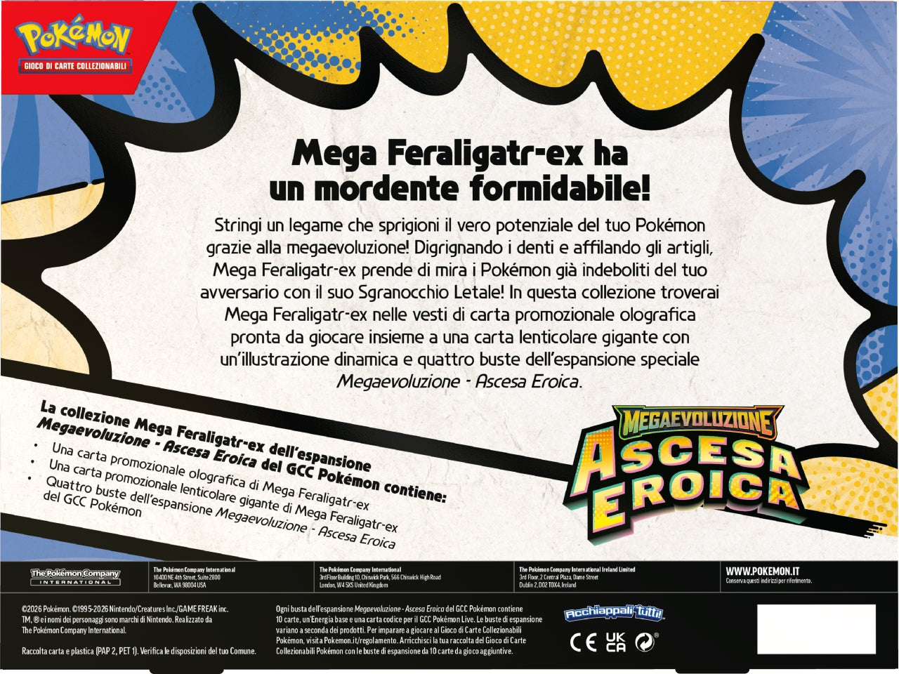 Pokemon M2.5 Col.Mega Emboar-EX, Mega Feraligatr-EX e Mega Mega.-Ex Â£