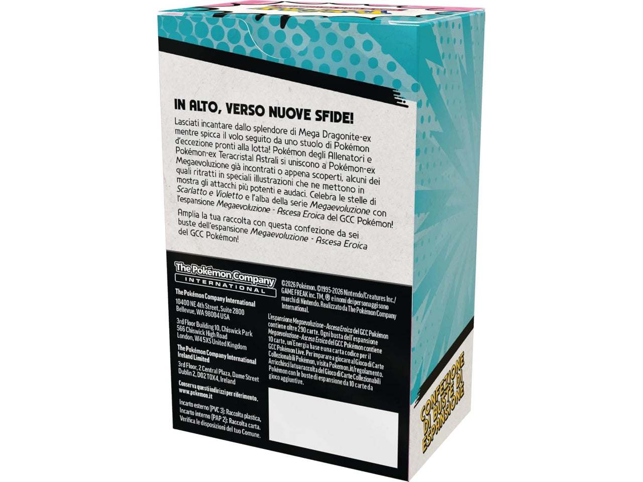 Pokemon 2.5 Bundle 6 buste Megaevoluzione - Ascesa Eroica Â£