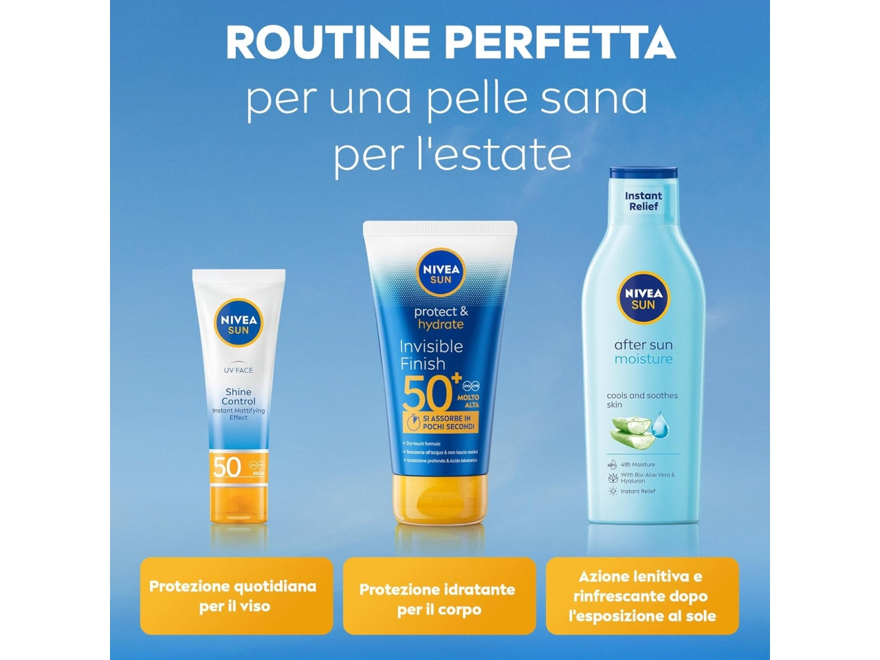 Nivea Sun crema solare Protect & Hydrate SPF 50+ tubo da 150ml