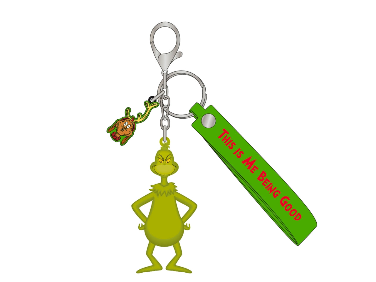 Grinch portachiavi 3d multicolor 1