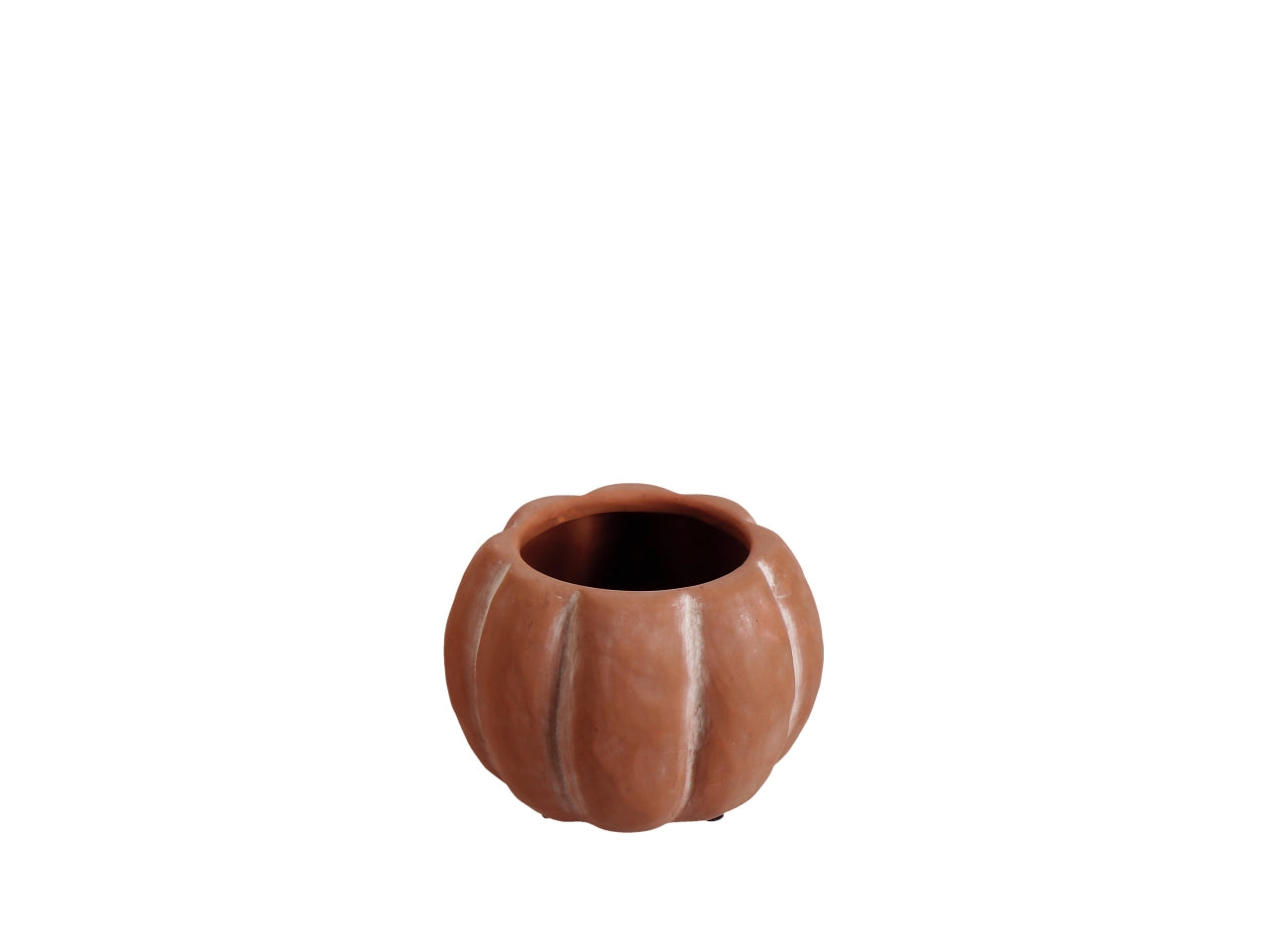 Cachepot zucca in terracotta 14xh.10cm in 4 colori assortiti