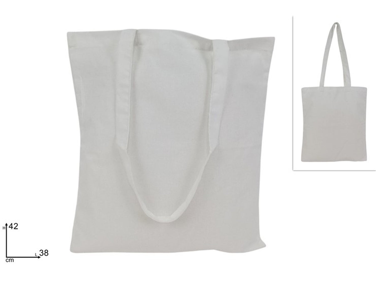 Borsa in polycotton 38x42cm bianca
