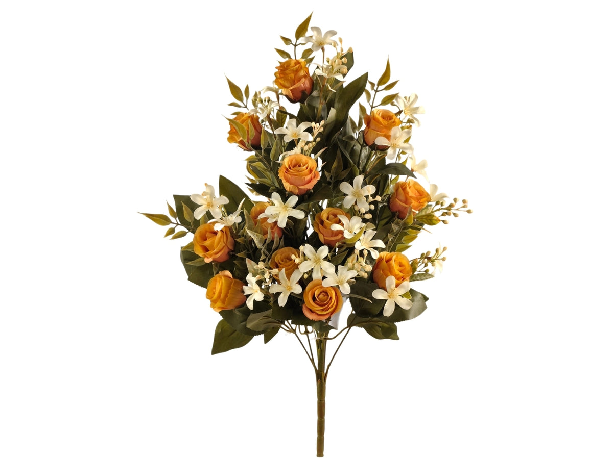 Rosa bocciolo, mazzetto con 12 rami giallo