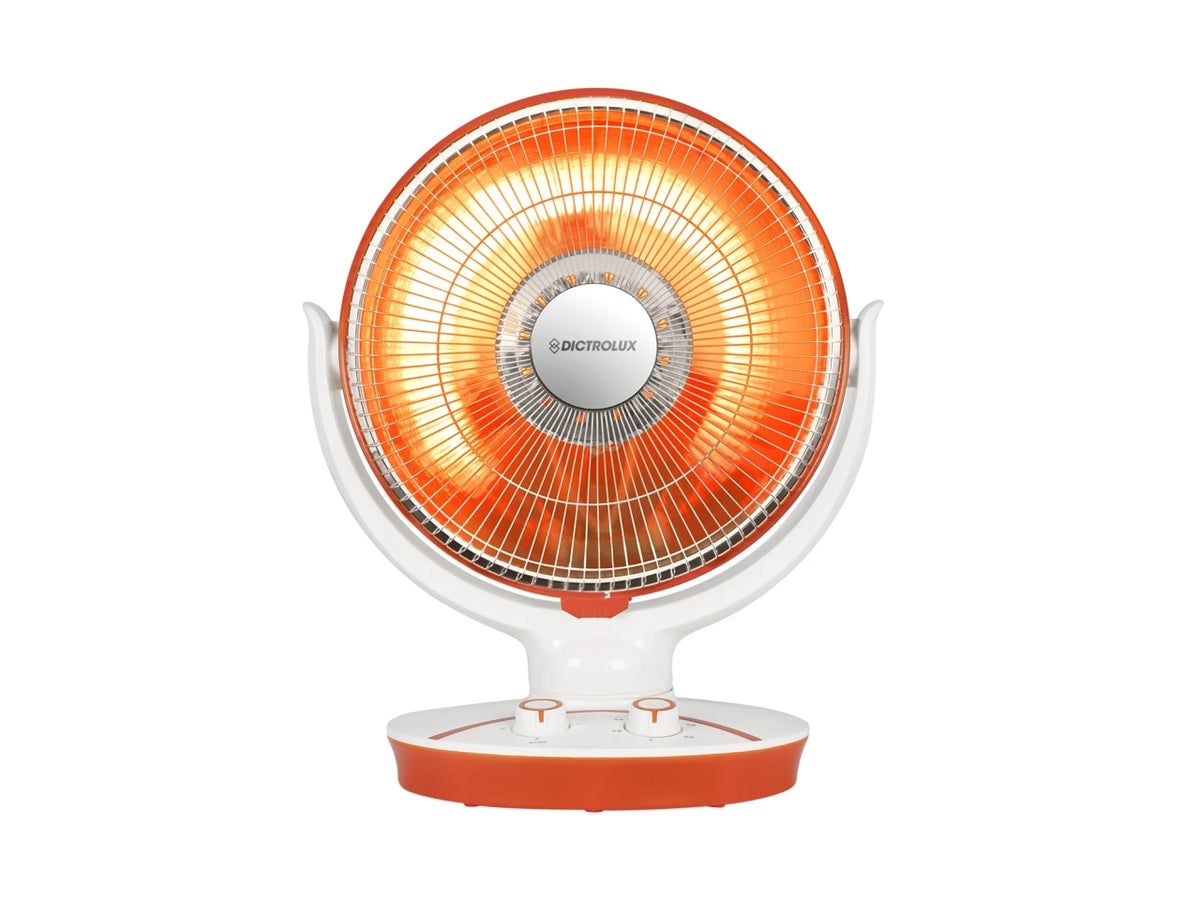 Stufa in carbonio ElÃ¬de Compact oscillante con 2 gradi di calore 1100W