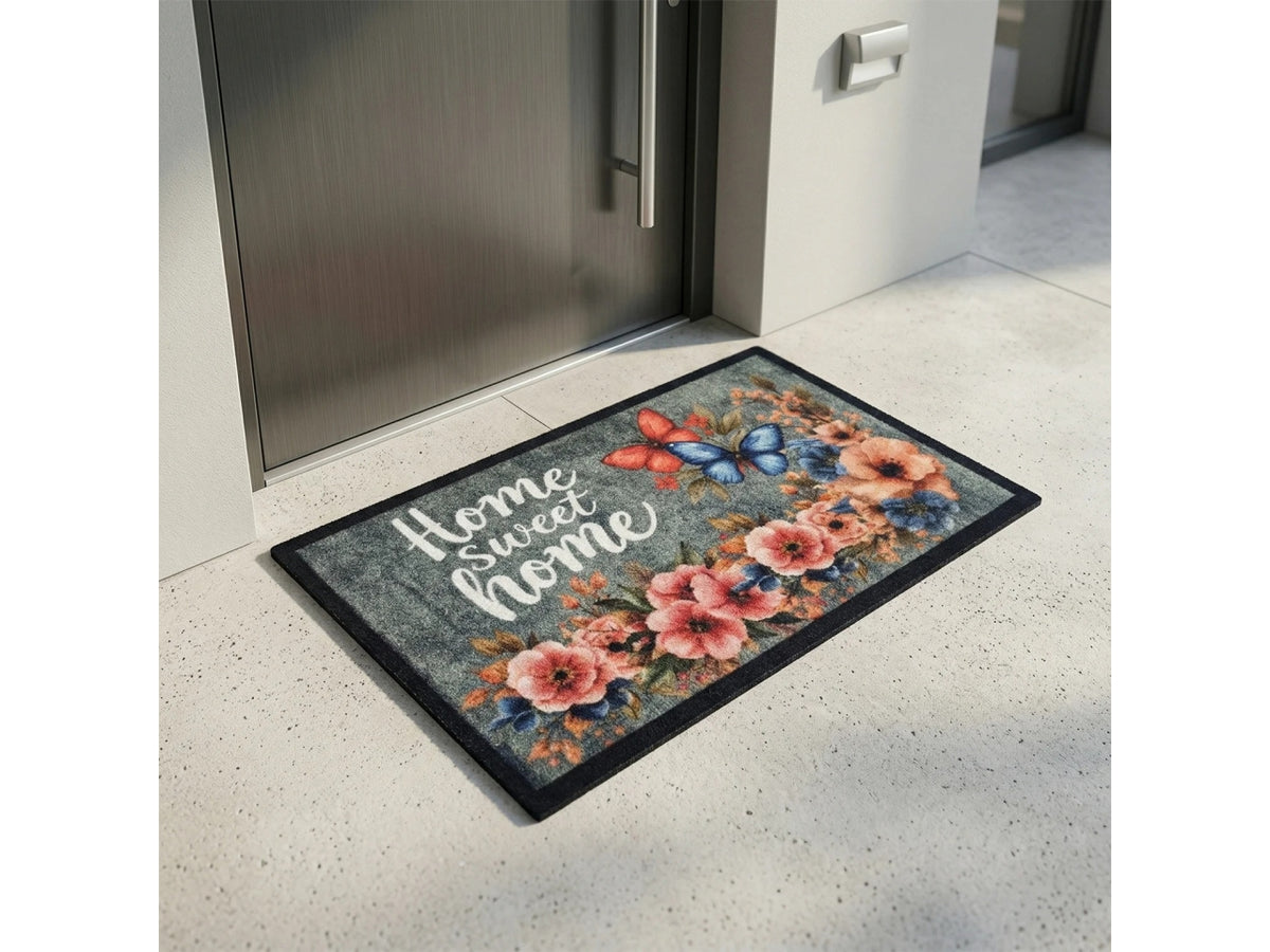 Tappeto decorato in nylon e gomma 45x75cm, 3 fantasie assortite