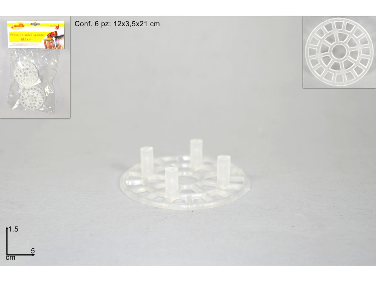 Pressino salva sapore d.5cm set da 6 pressini