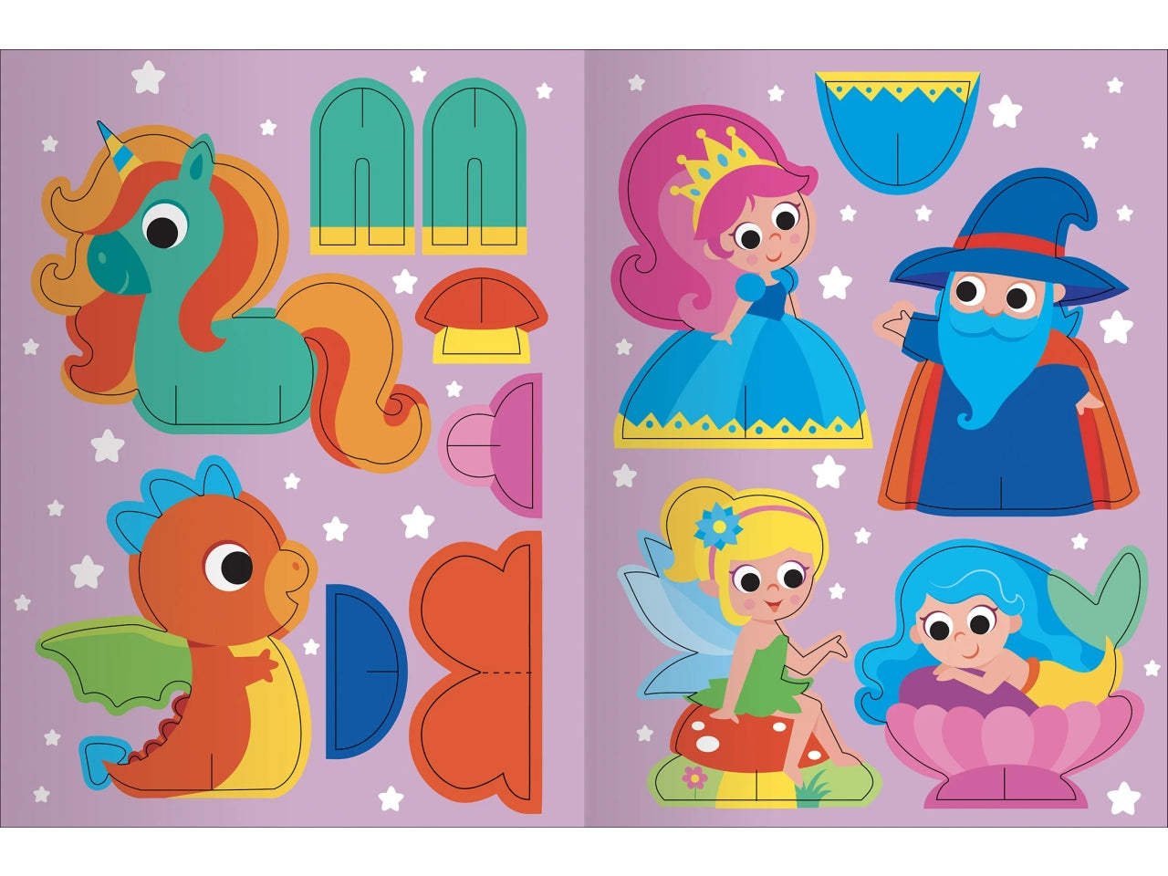 Mondi magici puffy stickers