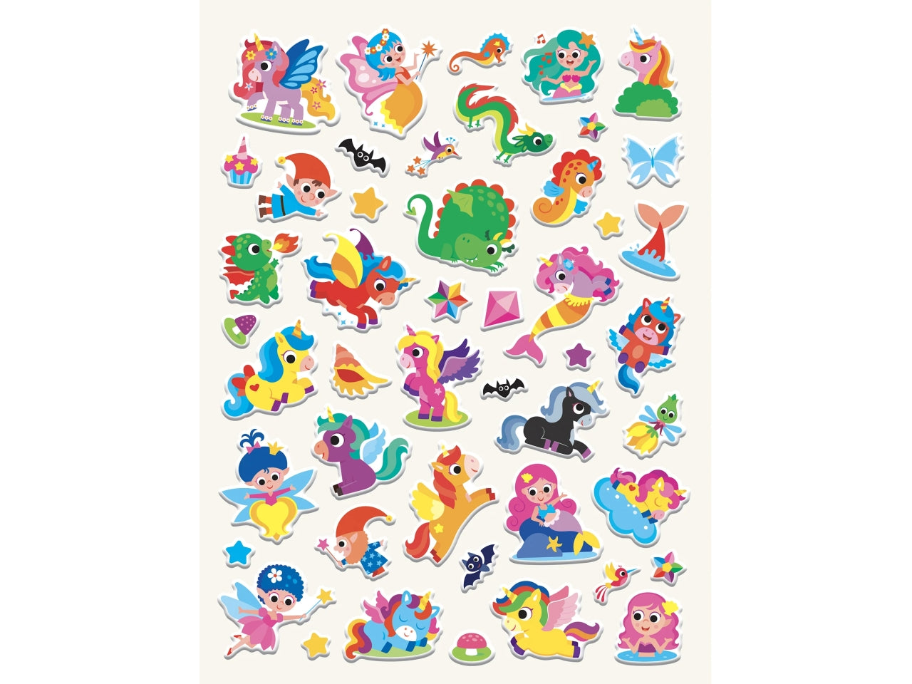 Mondi magici puffy stickers