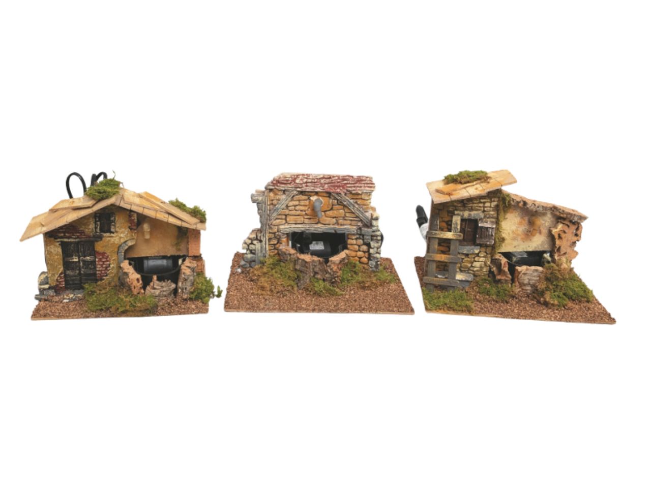 Fontana per presepe elettrica 15x20x16cm in scatola, 3 modelli assortiti