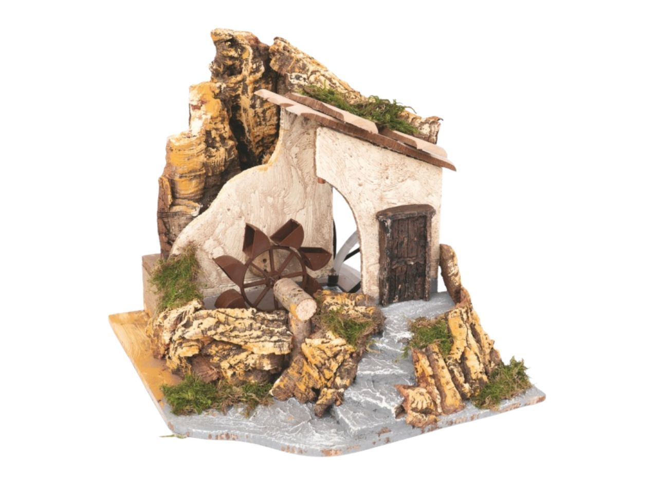Mulino per presepe elettrico 30x30cm
