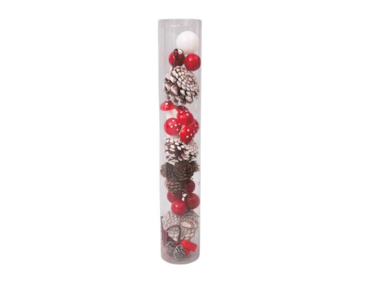 Set decorazioni natalizie fantasie del bosco 9 pezzi
