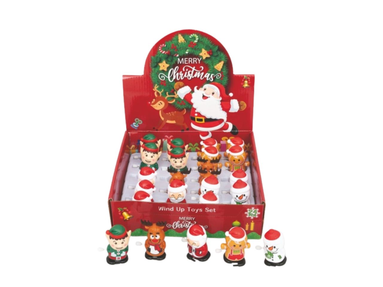 Soggetti natalizi a corda 7cm 5 modelli assortiti