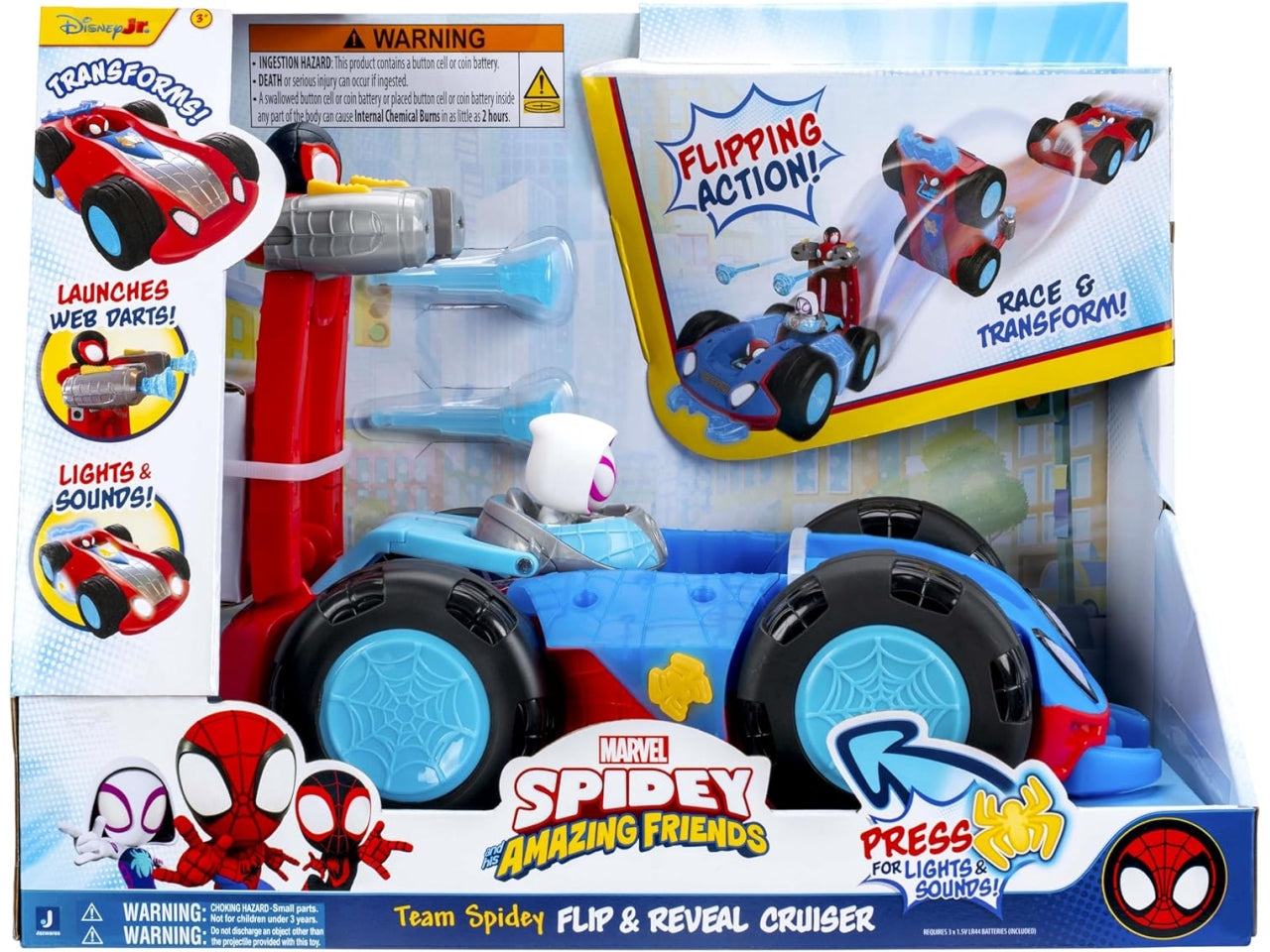 Spidey flip e revel cuiser veicolo ribaltabile