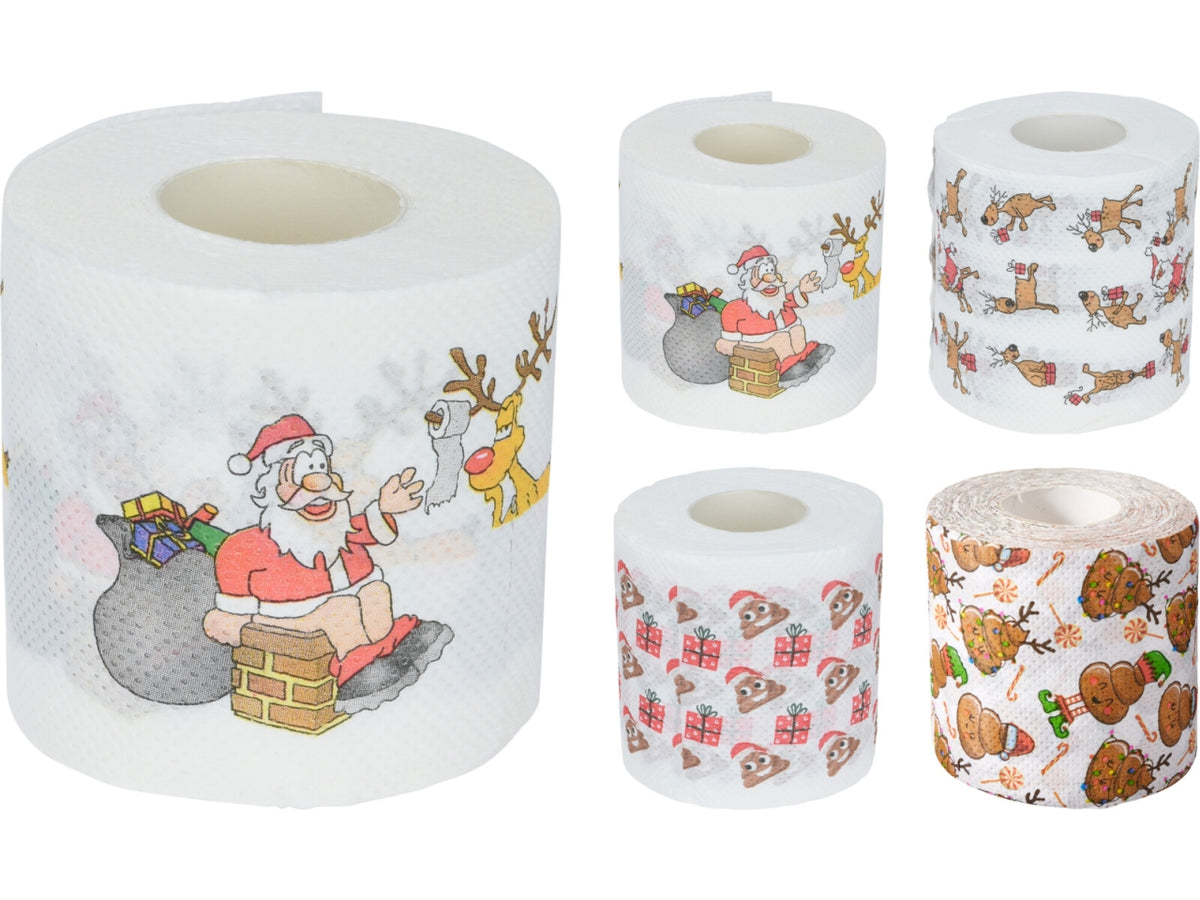Carta igienica natalizia 30mt, 4 fantasie assortite