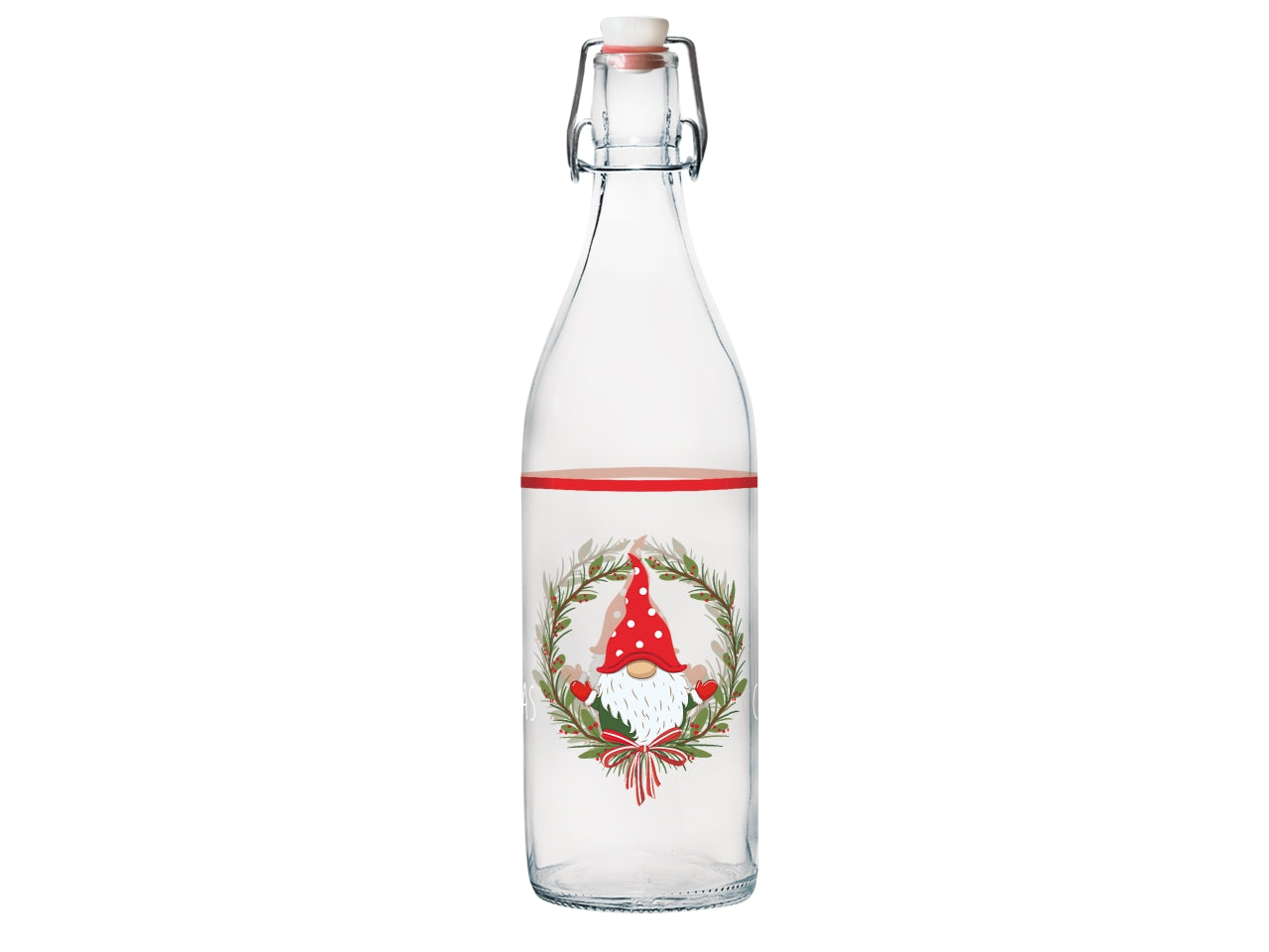 Bottiglia Merry gnome in vetro 1L