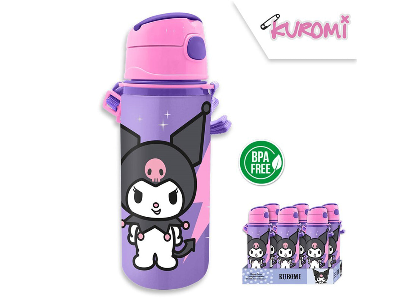 Kuromi borraccia in alluminio con manico 600ml