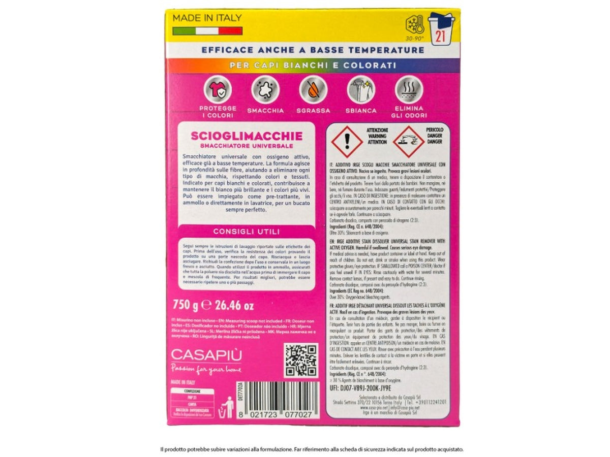 Irge sciolgi macchie oxy in polvere 750gr