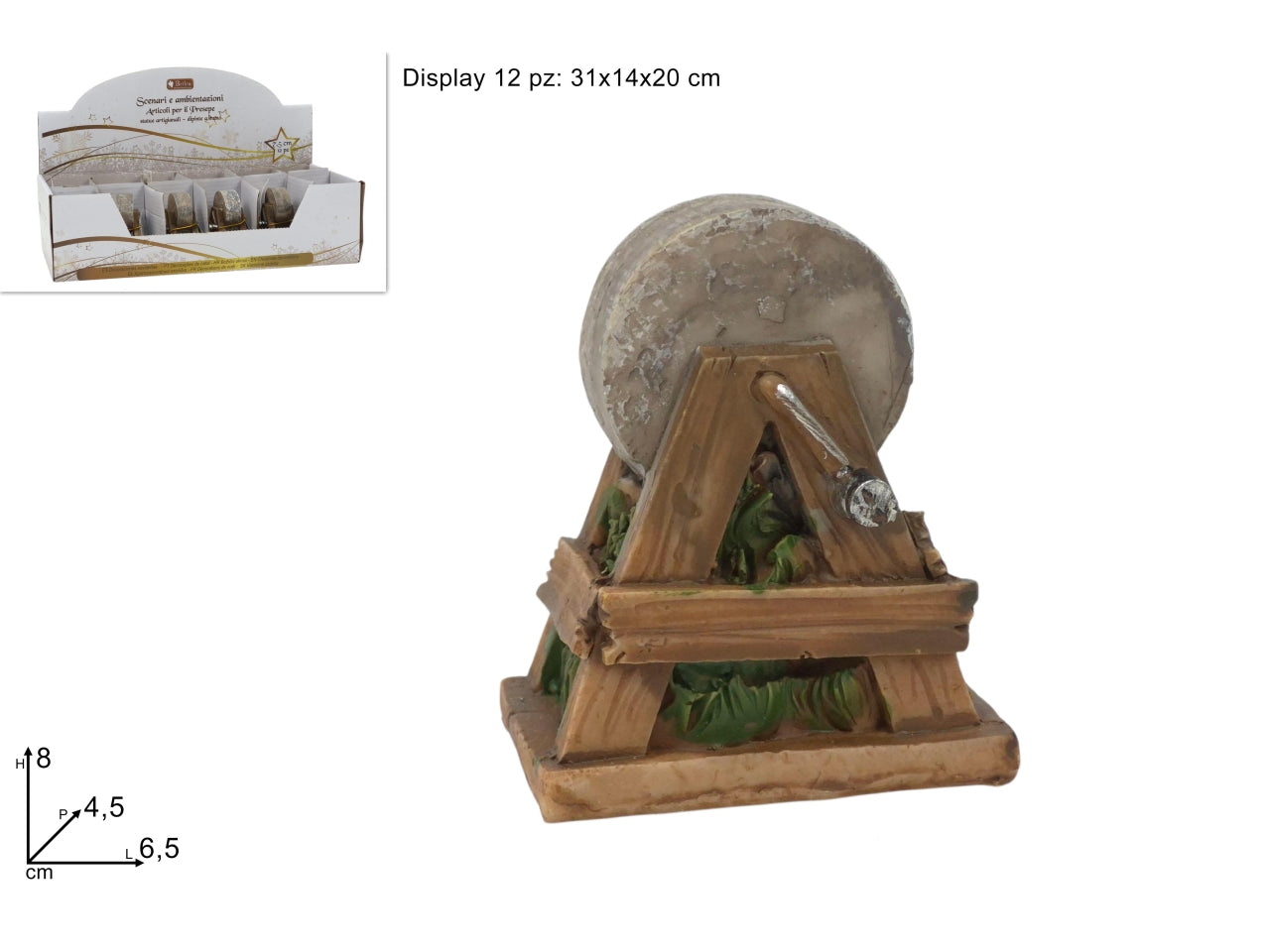 Macina 8cm per presepe