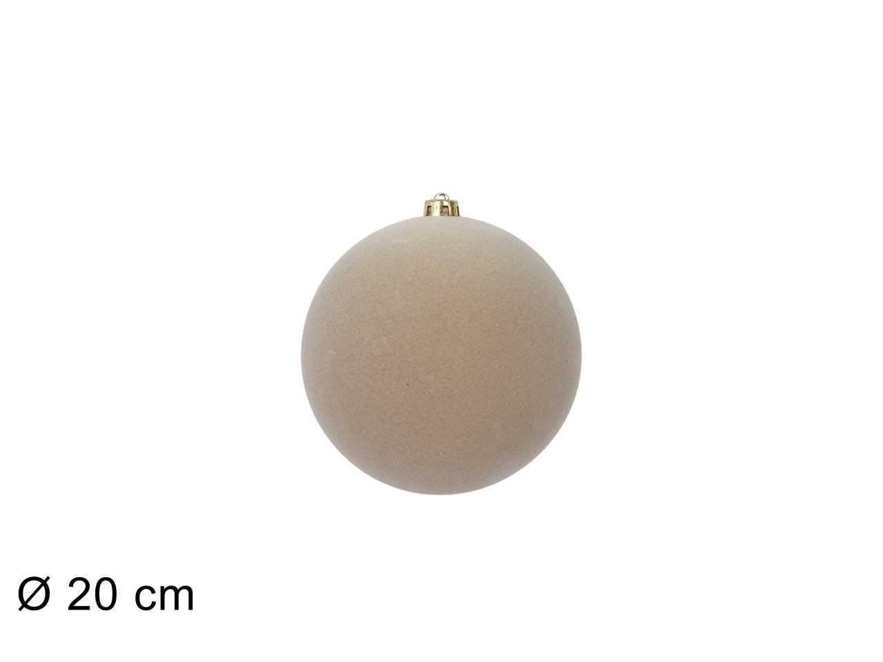Palla 20cm floccata beige