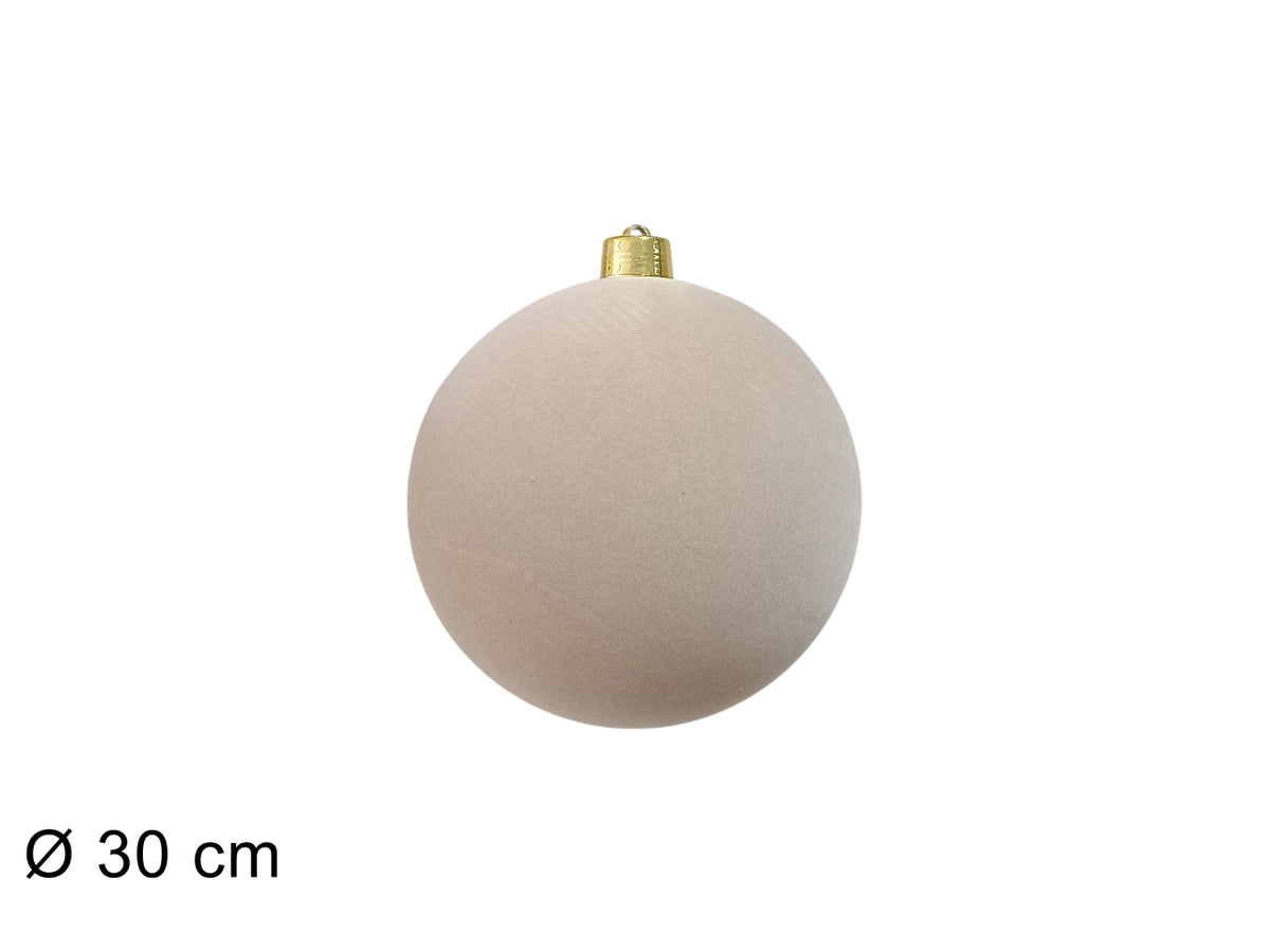 Palla 30cm floccata beige