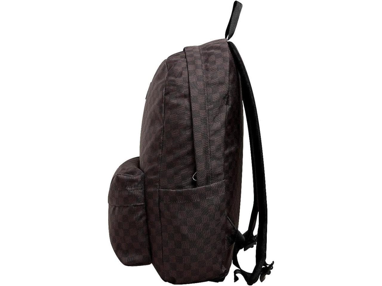 Vans zaino old school a scacchi di colore nero e cioccolato