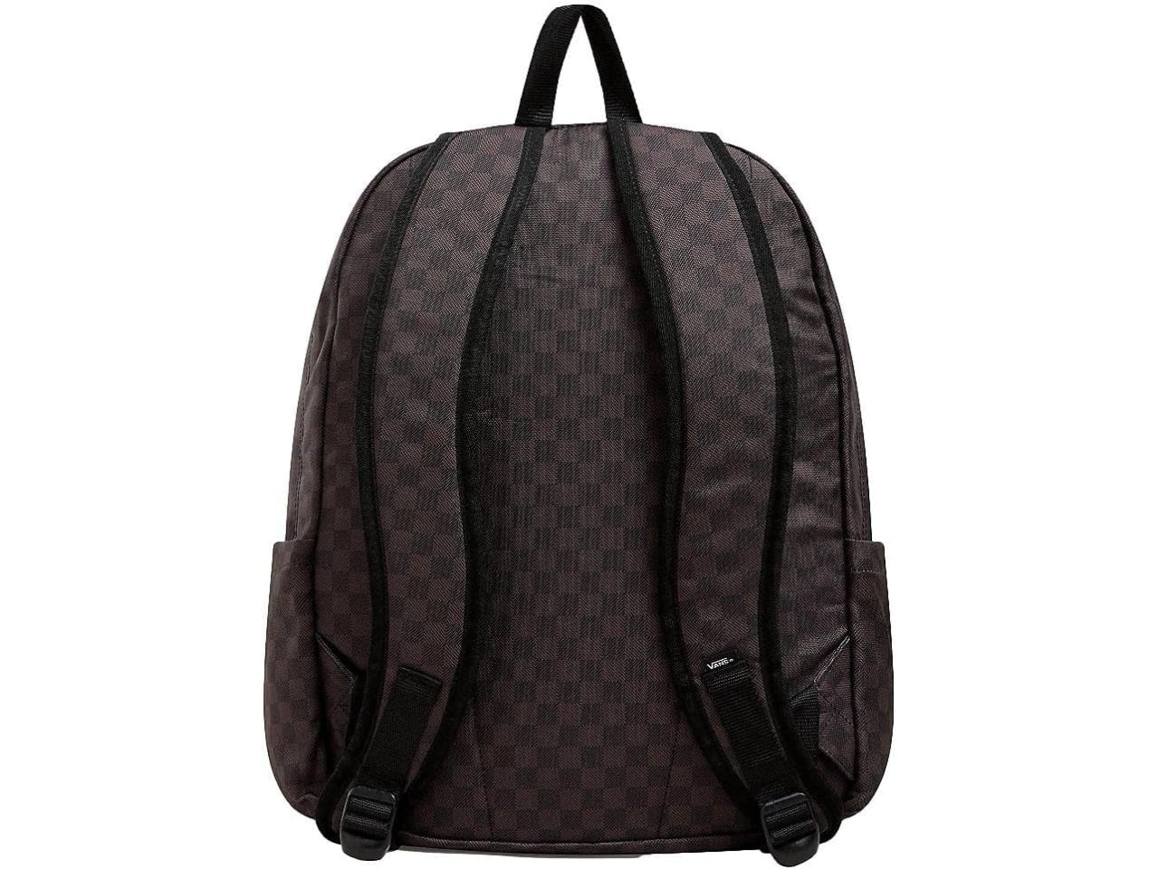 Vans zaino old school a scacchi di colore nero e cioccolato