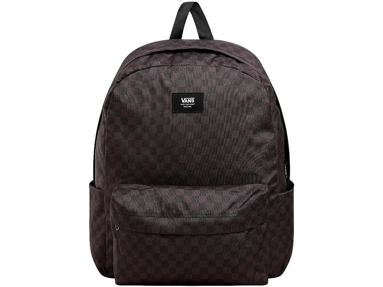Vans zaino old school a scacchi di colore nero e cioccolato