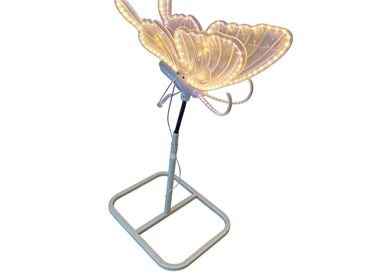 Piedistallo per farfalla luminosa in metallo 38x28xh.111cm