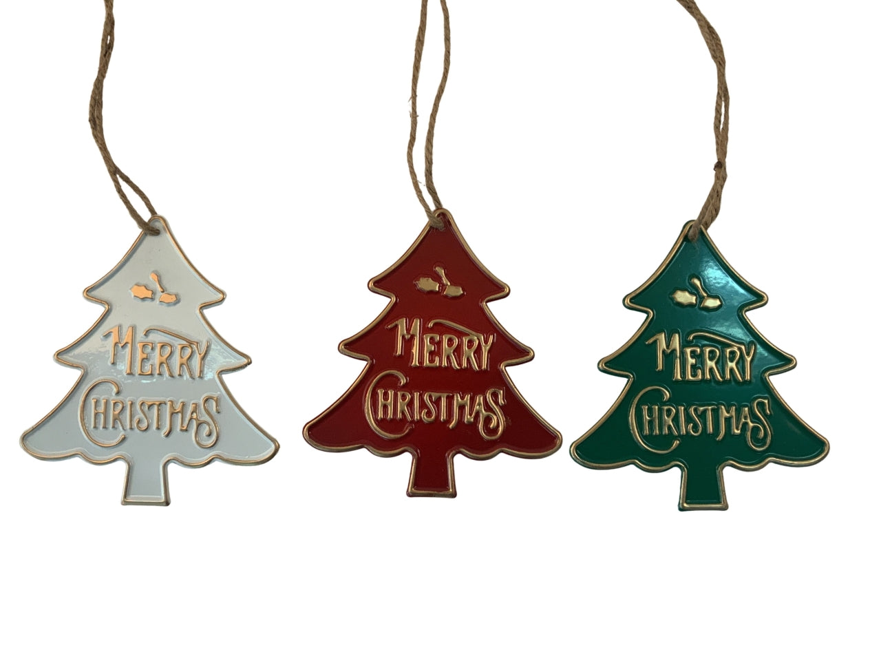 Appendino albero in metallo colori assortiti 13,5x13,5cm