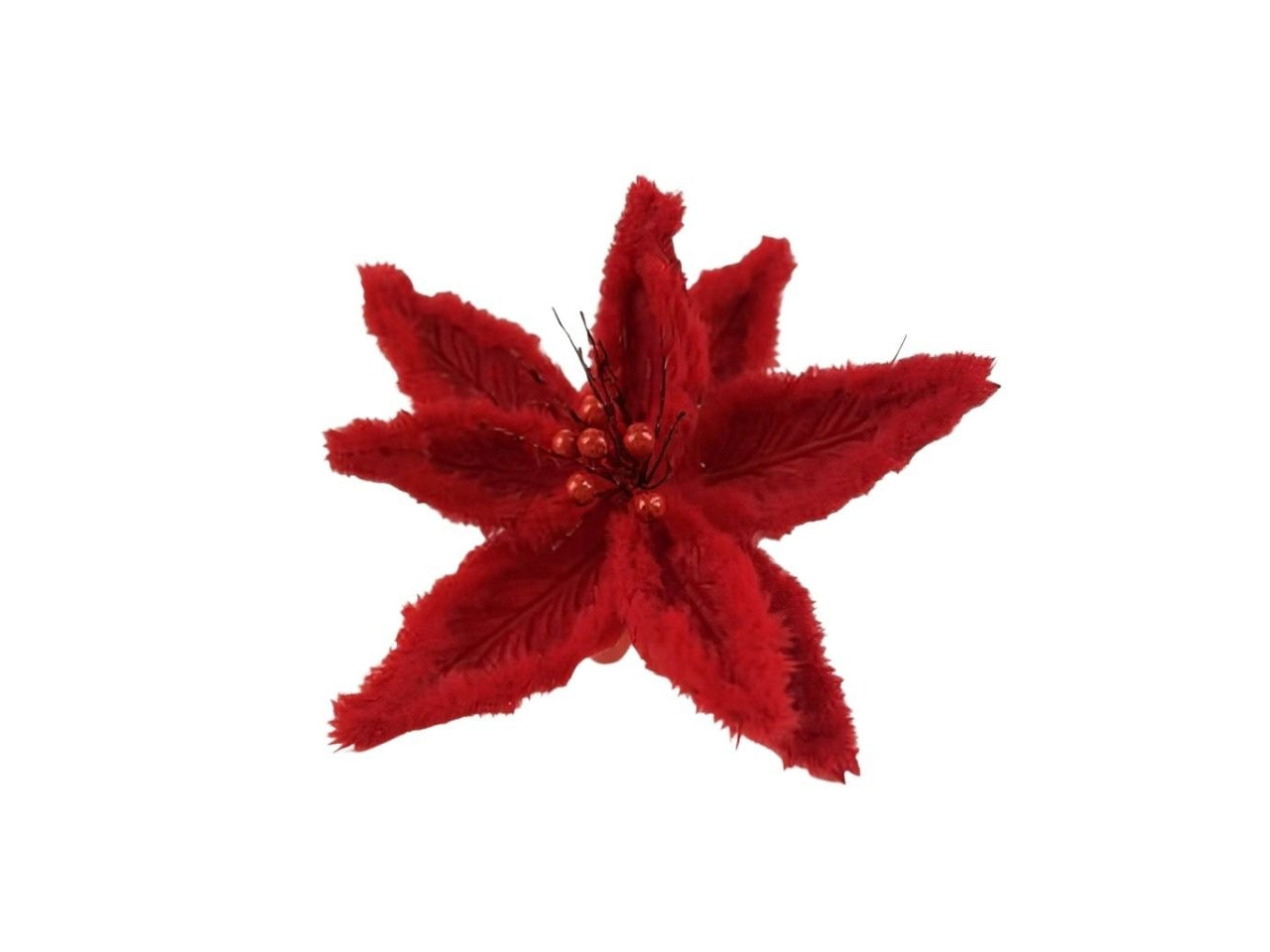 Fiore rosso in tessuto d.30cm