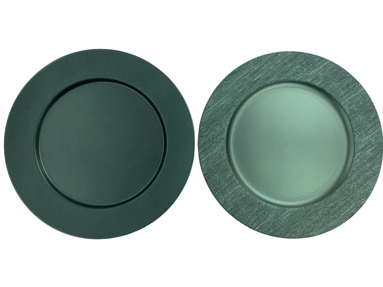 Sottopiatto verdone in plastica d.33xh.1cm design assortiti