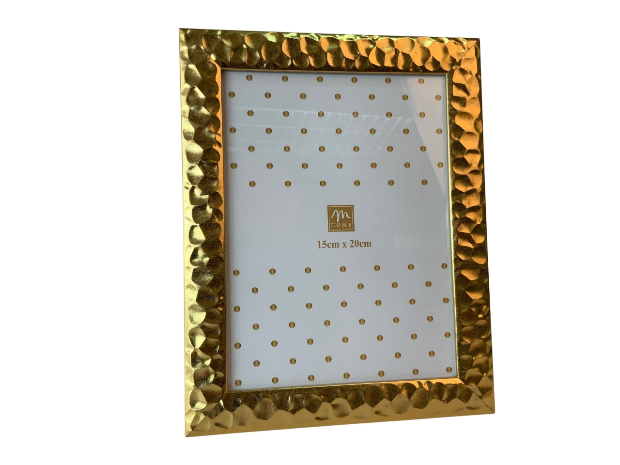 Cornice per foto 15x20cm oro in polistirene 19x1xh.24cm