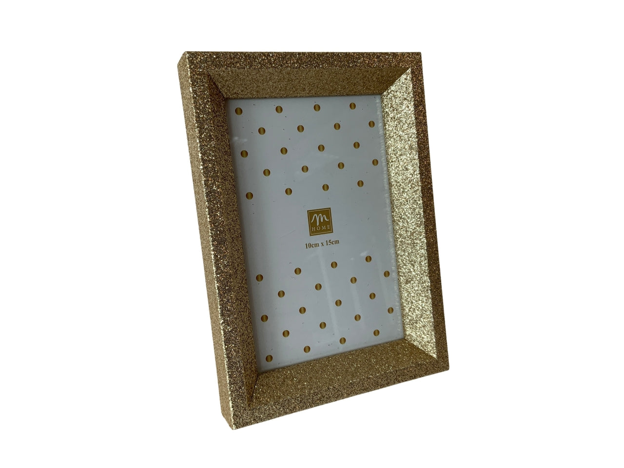Portafoto 10x15cm oro in mdf 12,5x2,5xh.17,5cm