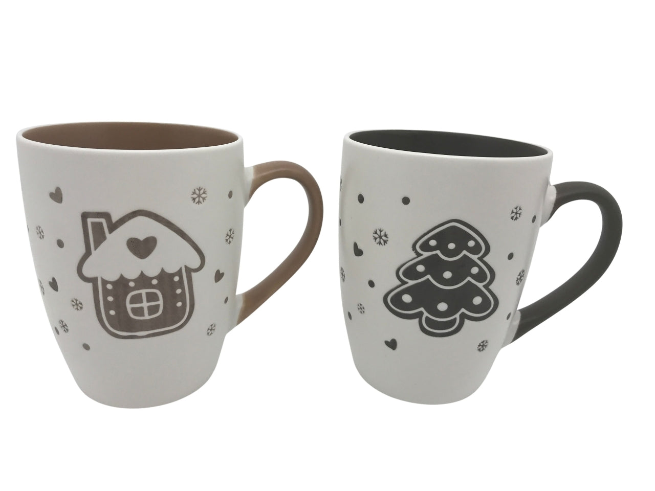 Tazza in porcellana 370ml 12x8xh.10,8cm design assortiti