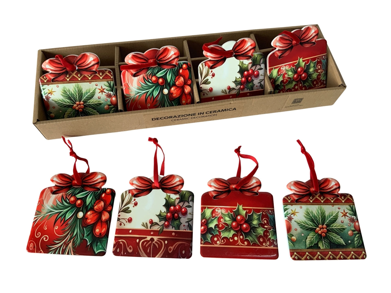Appendino regalo in ceramica 10x11xh.0,8cm design assortiti