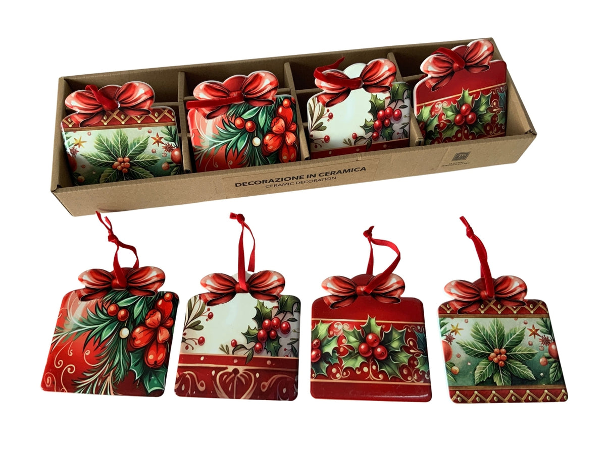 Appendino regalo in ceramica 10x11xh.0,8cm design assortiti