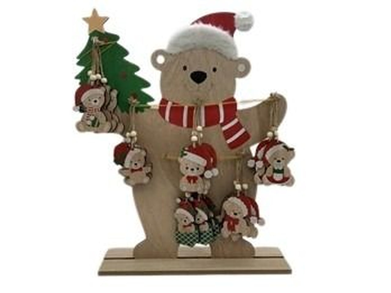 Appendino orso in legno 6x7,5cm