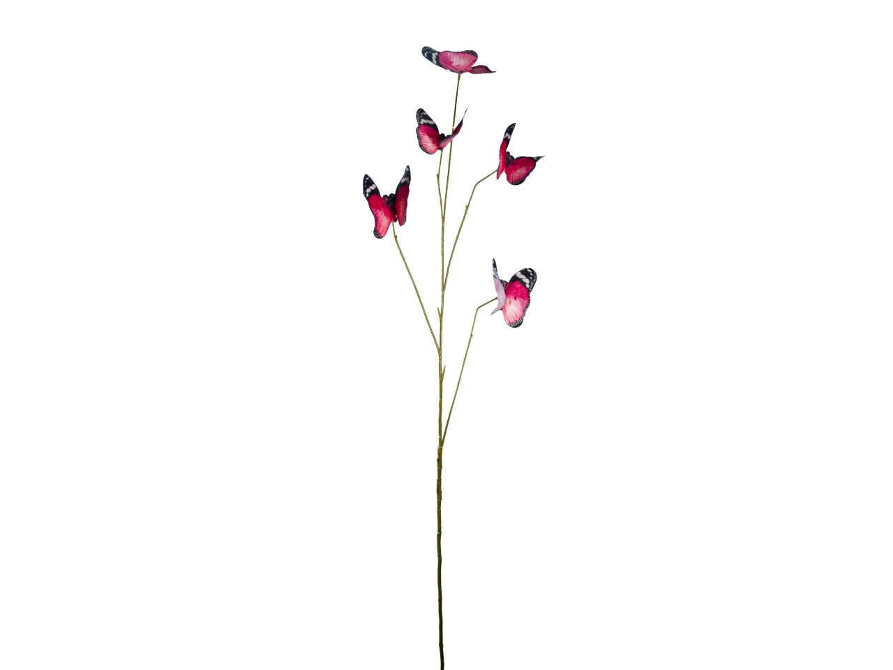 Ramo maxi 110cm con 5 farfalle rosa
